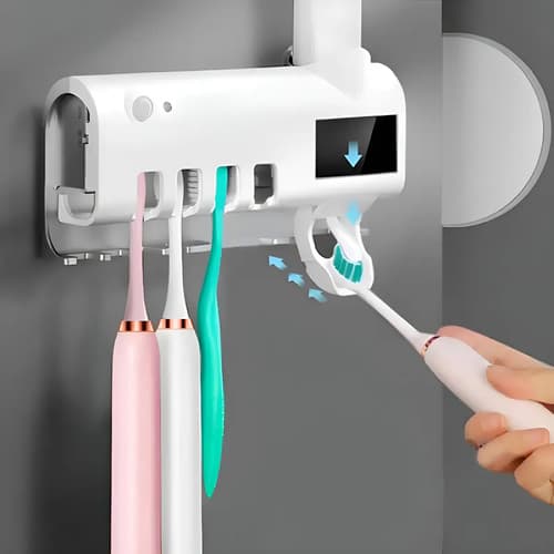 Genérica Suporte Escova Dentes Uv Suporte Branco — imagem principal